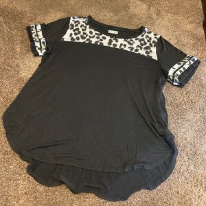Stylish Black Leopard Print Women's Top Maurice’s